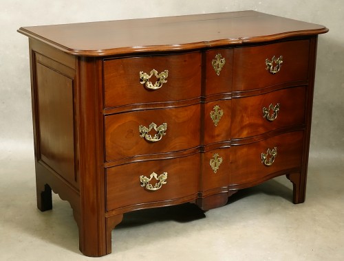 Commode de port Louis XIV en acajou massif - Louis XIV