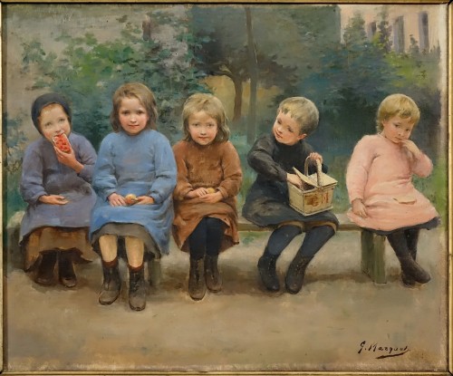 Children’s Snack – Gaston Marquet (1848–1923) - Paintings & Drawings Style 