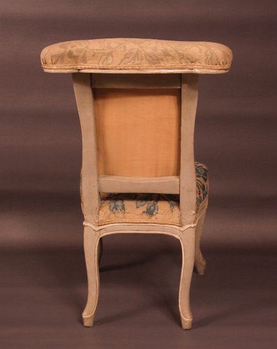 18th century - Chair &quot;voyeuse d&#039;homme&quot; called &quot;ponteuse&quot; by JN BLANCHARD - XVIIIth