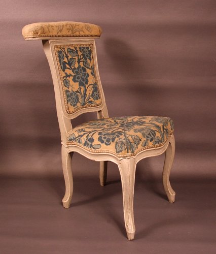 Chair &quot;voyeuse d&#039;homme&quot; called &quot;ponteuse&quot; by JN BLANCHARD - XVIIIth - Louis XV