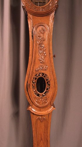 Horlogerie Horloge de Parquet - Horloge Demoiselle de Honfleur - Travail normand d'époque fin XVIIIe