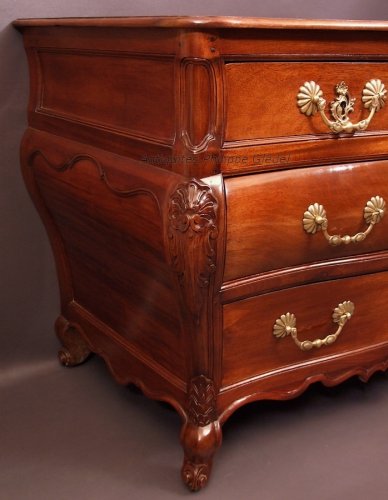 Commode de port bordelaise en acajou - Mobilier Style Louis XV