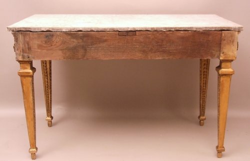 Louis XVI - Console table in gilded wood attributed to Pierre Pillot - France Provence 18th century