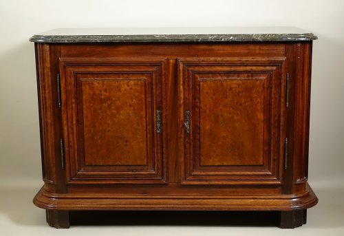 Buffet bas de port en acajou massif - Boulogne XVIIIe siècle - Mobilier Style 