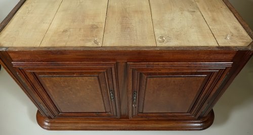  - Buffet bas de port en acajou massif - Boulogne XVIIIe siècle