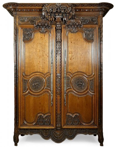 Armoire de mariage de Bayeux - Normandie XIXe siècle