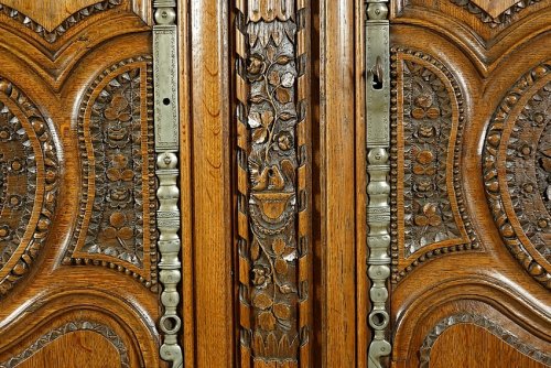 Armoire de mariage de Bayeux - Normandie XIXe siècle - 