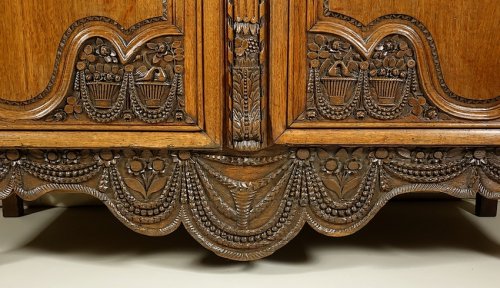 Antiquités - Armoire de mariage de Bayeux - Normandie XIXe siècle