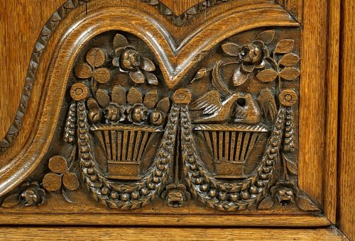 Antiquités - Armoire de mariage de Bayeux - Normandie XIXe siècle