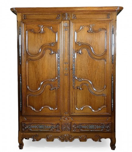 Armoire de mariage lorraine - Nancy ou Lunéville