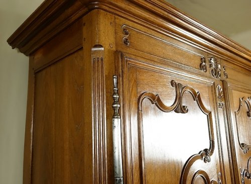 XIXe siècle - Armoire de mariage lorraine - Nancy ou Lunéville