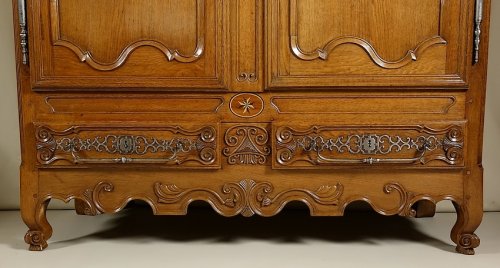 Armoire de mariage lorraine - Nancy ou Lunéville - 