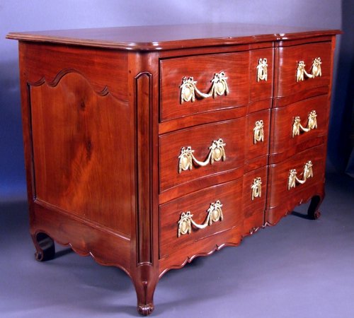 Commode de port - Travail d'ébénisterie nantaise - poinçon de Jurande 1772 - Mobilier Style Louis XV