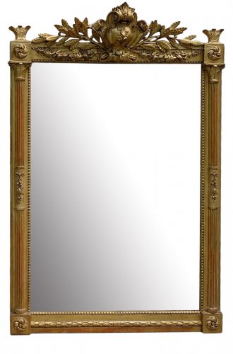 French Louis XVI style overmantle mirror