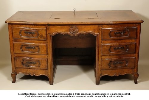 Bureau de changeur à mécanisme du XVIIIe - Mobilier Style Louis XV