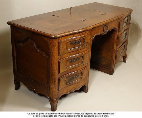 Louis XV - Bureau de changeur à mécanisme du XVIIIe