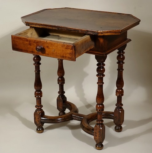 Petite table de cabaret Louis XIII - Bourgogne XVIIe - Antiquités Philippe Glédel