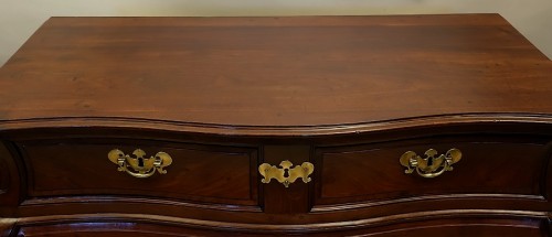 Commode bordelaise en acajou massif - Bordeaux XVIIIe siècle - Antiquités Philippe Glédel