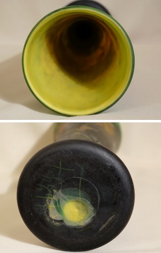 Daum frères à Nancy - Large multilayer glass vase - Art nouveau
