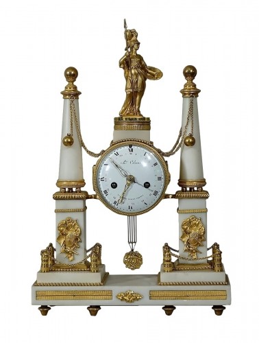 Pendule portique à la Minerve - Époque Louis XVI