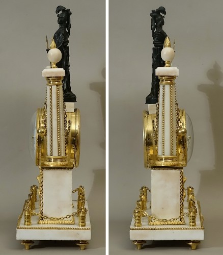 Pendule portique Louis XVI de Cronier - Louis XVI