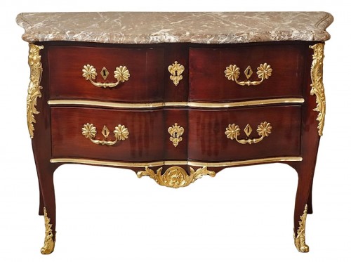 Commode Régence en amarante estampillée FL pour François Lieutaud