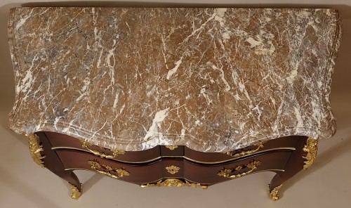 Mobilier Commode - Commode Régence en amarante estampillée FL pour François Lieutaud