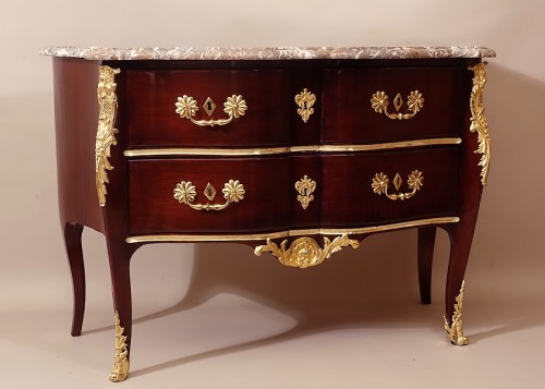 Régence - Commode Régence en amarante estampillée FL pour François Lieutaud