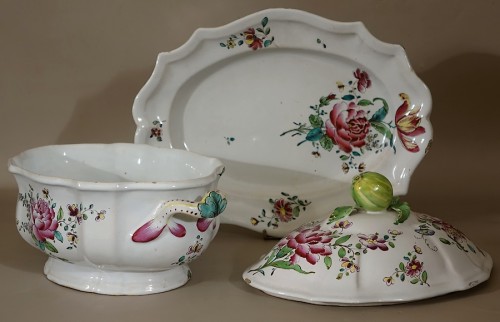 A mid 18th century Faience Terrine of Sceaux - Louis XV