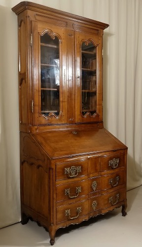 Mobilier Bureau et Secrétaire - Commode bureau bibliothèque. Travail nantais d'époque XVIIIe