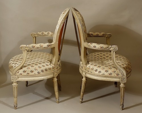 Sièges Fauteuil & Bergère - Paires de fauteuils "en cabriolet" par Georges Jacob