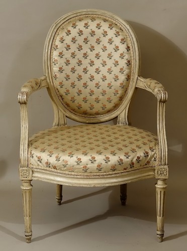 XVIIIe siècle - Paires de fauteuils "en cabriolet" par Georges Jacob
