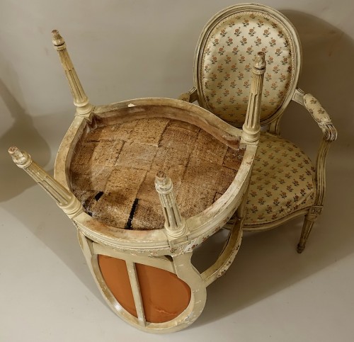 Louis XVI - Paires de fauteuils "en cabriolet" par Georges Jacob