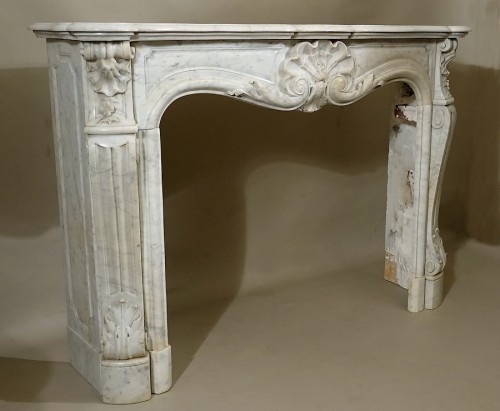 Cheminée en marbre de Carrare - Matériaux & Architecture Style Napoléon III