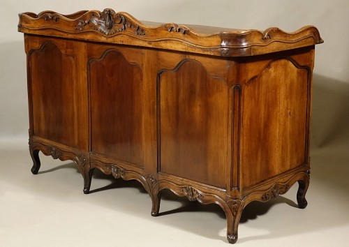 XVIIIe siècle - Bureau de changeur en noyer - Lyon Époque Louis XV