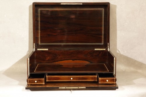 Writing case with marquis crown in Boulle marquetry - 19th century - 