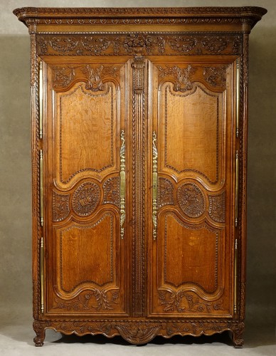 Armoire de mariage viroise de l'atelier Banvillet - Mobilier Style 