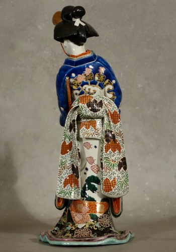 Meiji period Japanese porcelain samurai - 