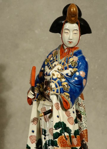 19th century - Meiji period Japanese porcelain samurai