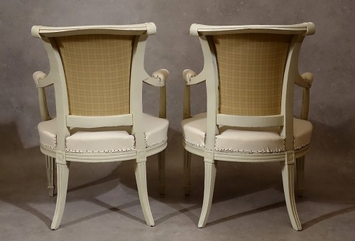 Louis XVI - Quatre fauteuils d&#039;époque Louis XVI par Pierre Pillot