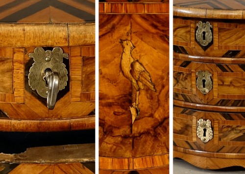 XVIIIe siècle - Commode de maîtrise XVIIIe en Coromandel