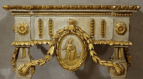 Furniture  - Small neoclassical console table - Piedmont 18th century