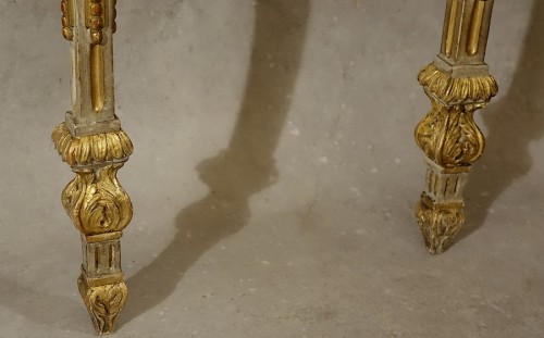 18th century - Small neoclassical console table - Piedmont 18th century