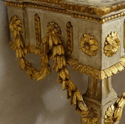 Small neoclassical console table - Piedmont 18th century - Louis XVI