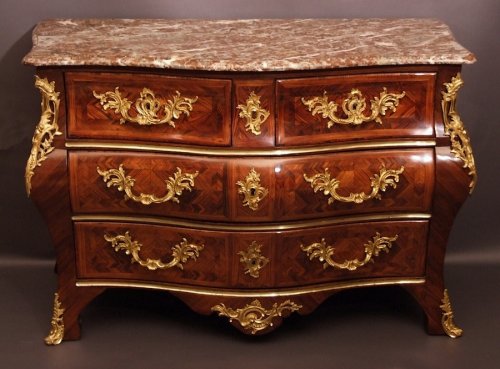 Commode estampillée FG d'époque Louis XV - François Garnier XVIIIe