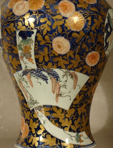 Important vase couvert - Japon fin XVIIe - 