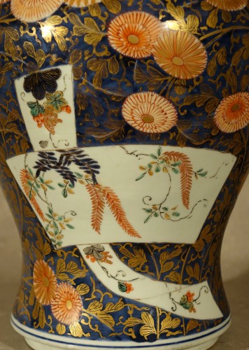 Important vase couvert - Japon époque Edo - Fin XVIIe - 