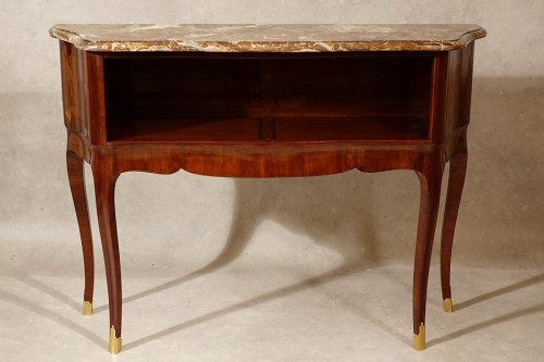 Desserte en console parisienne d'époque Louis XV - Mobilier Style Louis XV