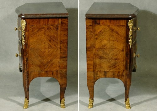 French Regence - Commode Régence with Indians and Chimeras by Doirat