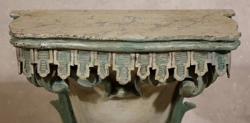 Console d'applique piémontaise - Italie début XVIIIe - Antiquités Philippe Glédel